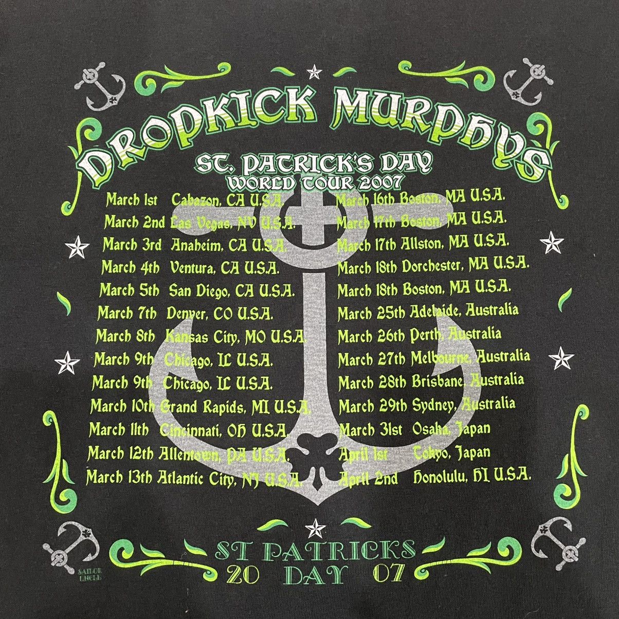 Band Tees Vintage Y2K Dropkick Murphys World Tour 2007 Y2K Size US M / EU 48-50 / 2 - 12 Thumbnail