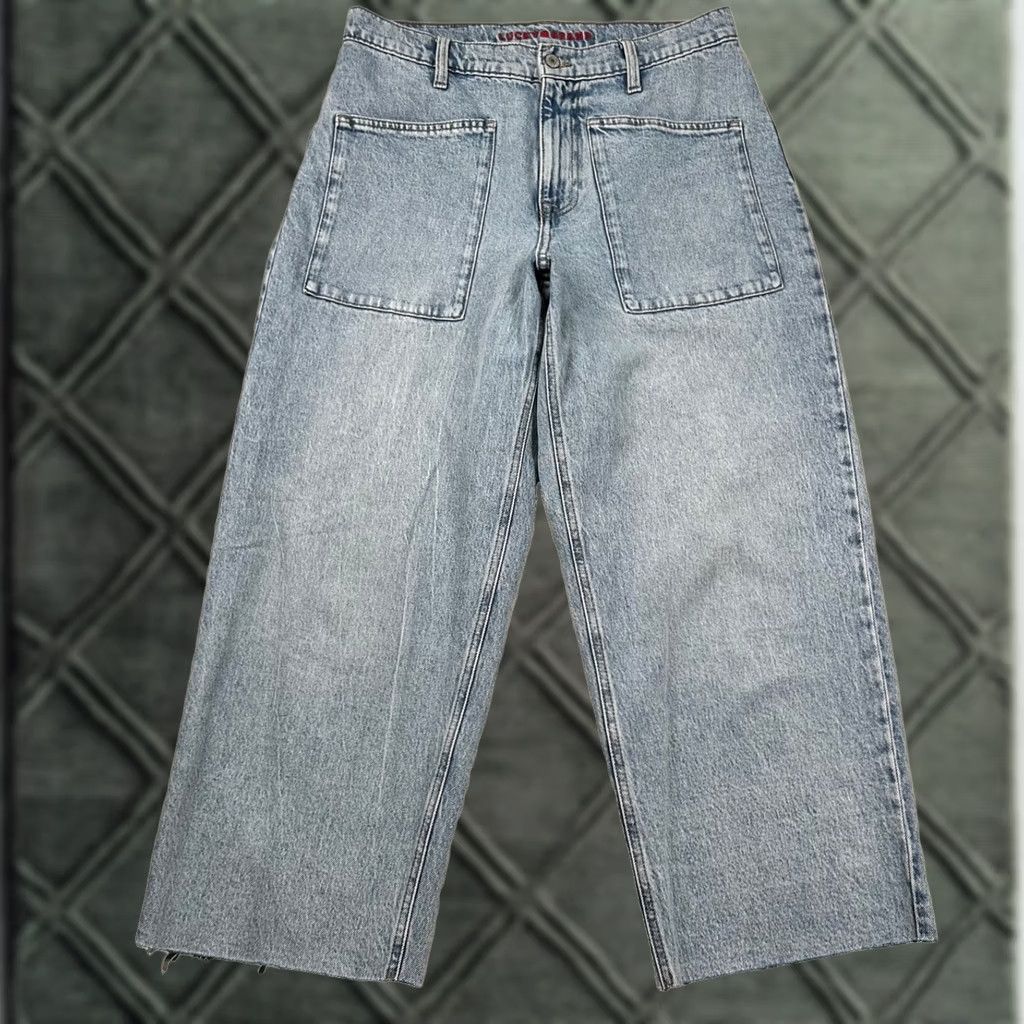 Lucky Brand Lucky Brand Jeans Womens 10/30 High Rise Wide-Leg Crop Denim Blue 26 In Inseam 31 In Waist Relox Relaxed Regular Size 10 Pants Mens Womens Girls Size 32" / US 10 / IT 46 - 1 Thumbnail