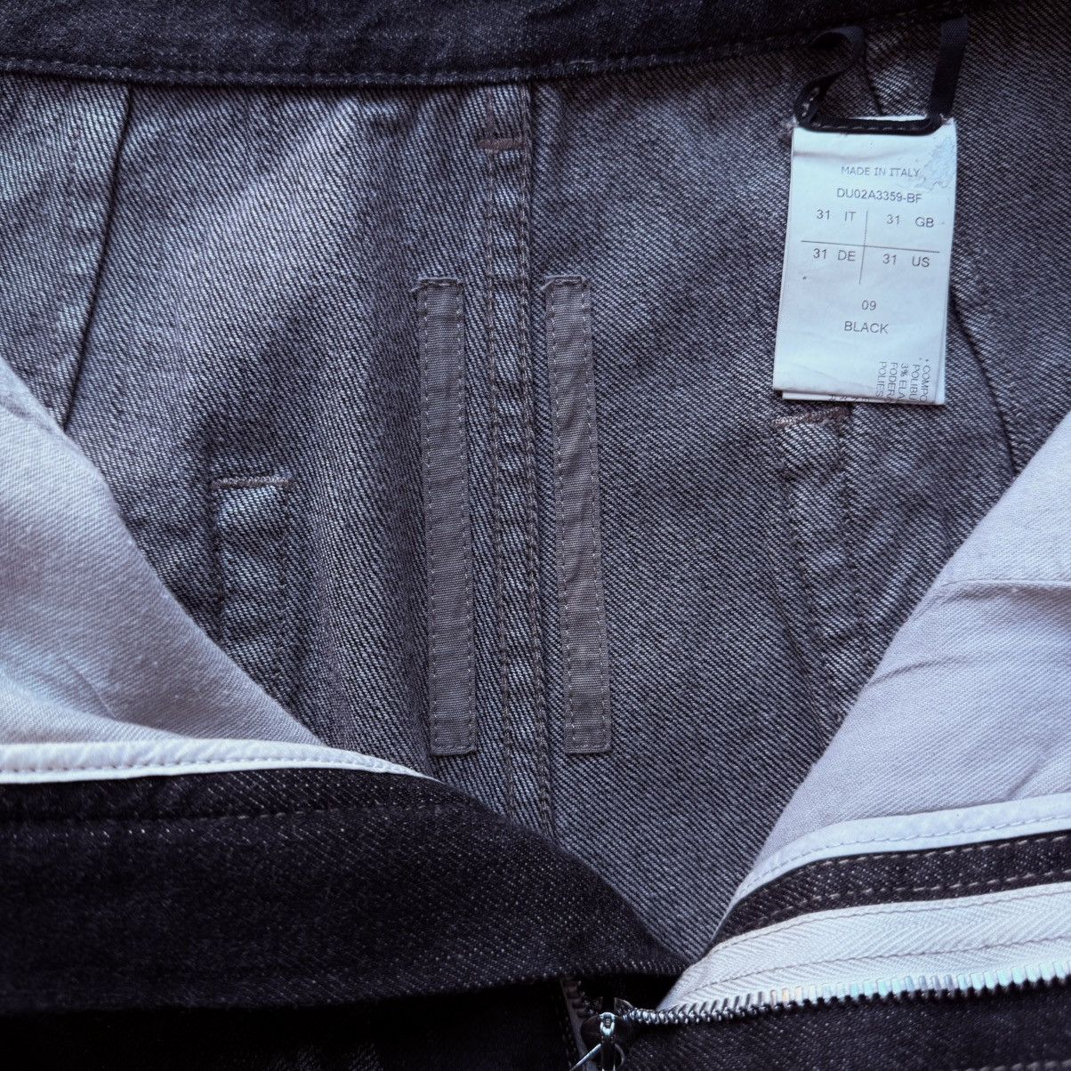 Geth Wide Leg Wax Denim Pants