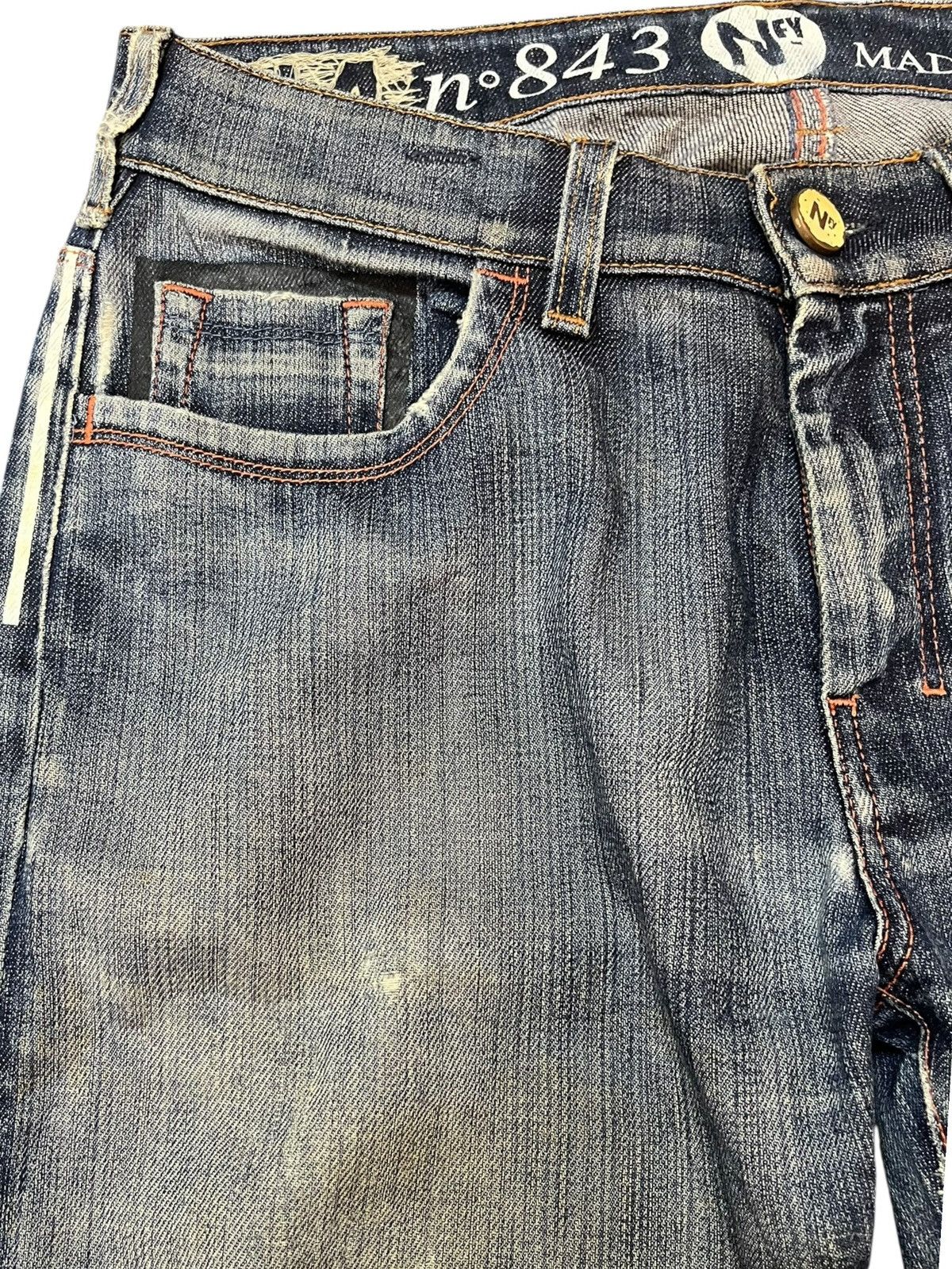 Notify Vintage Notify Baggy Wide Leg Distressed Denim Size US 31 - 5 Thumbnail