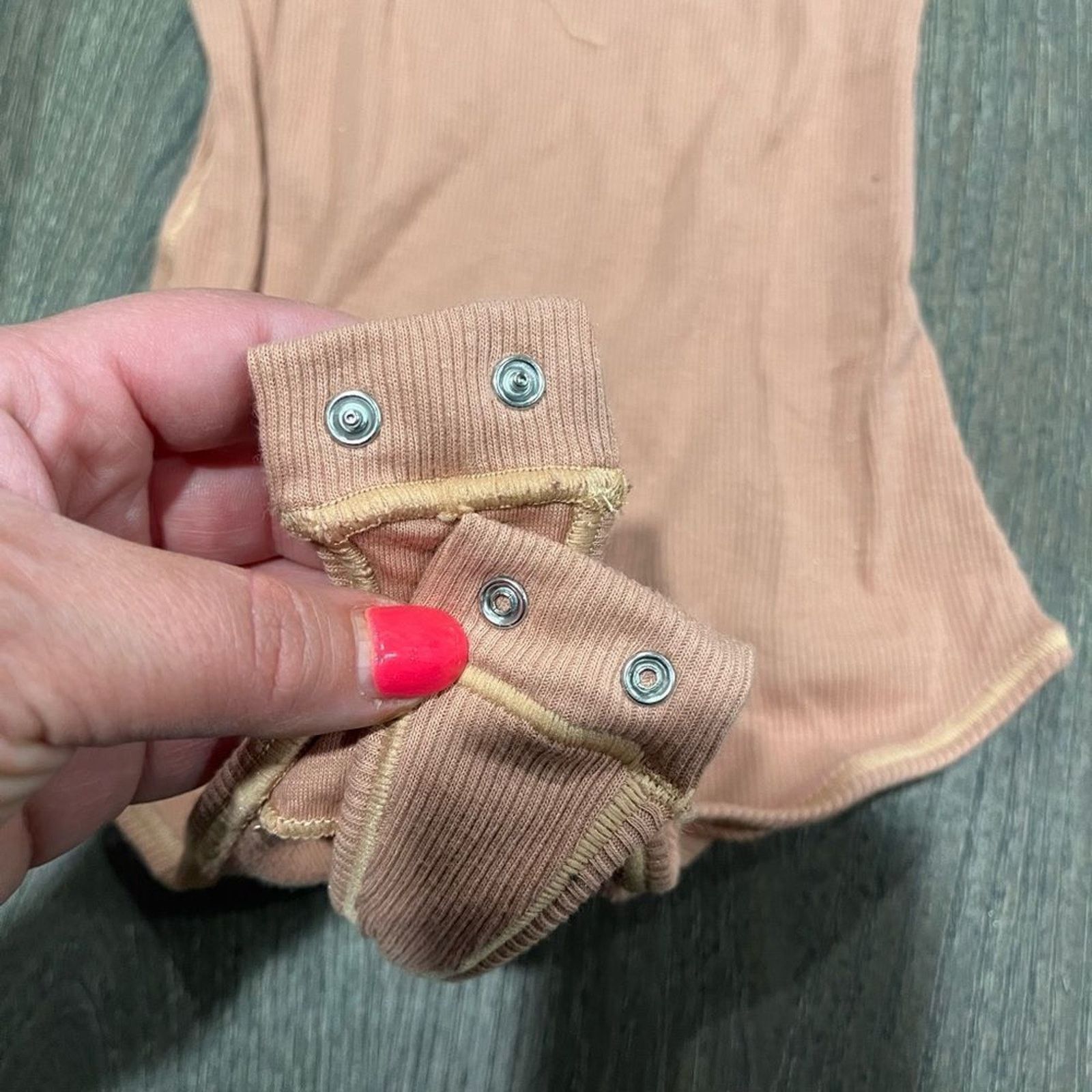SKIMS NWT Skims Ribbed Stretch Cotton Bodysuit Sedona Size XS Size XS / US 0-2 / IT 36-38 - 2 Thumbnail
