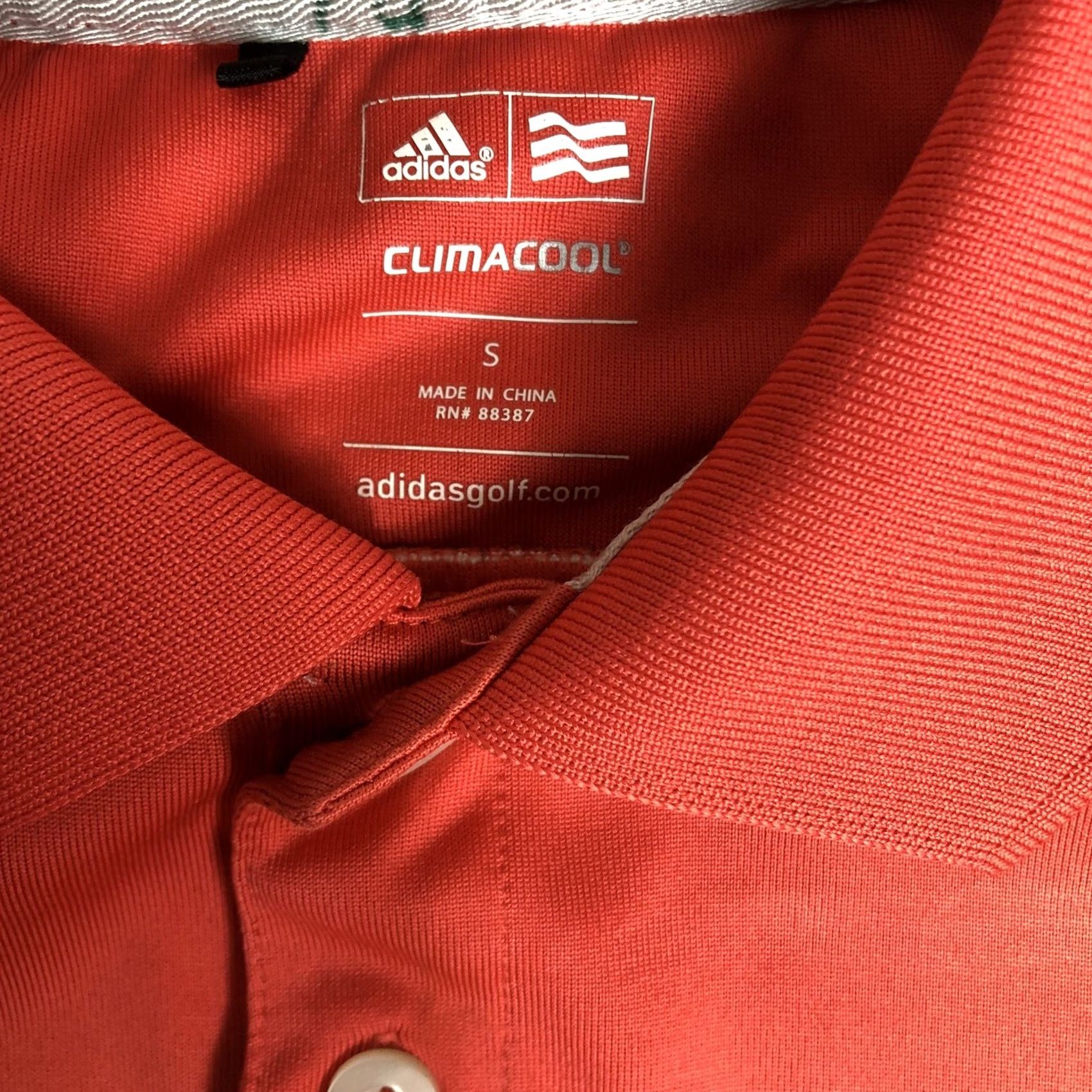 Adidas Adidas Polo Shirt Mens Small Pink Short Sleeve Golf Climacool Polyester J106 Size US S / EU 44-46 / 1 - 5 Thumbnail