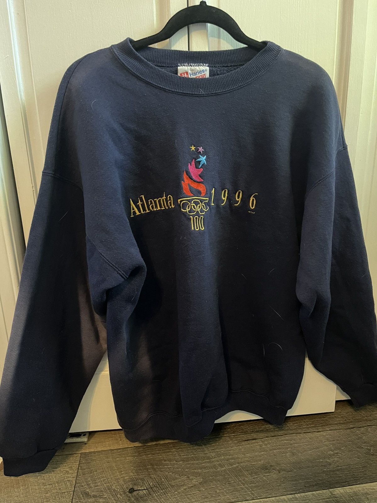 Hanes Hanes heavyweight Atlanta Olympics 1996 Crewneck Vintage Lrg Size US L / EU 52-54 / 3 - 1 Thumbnail