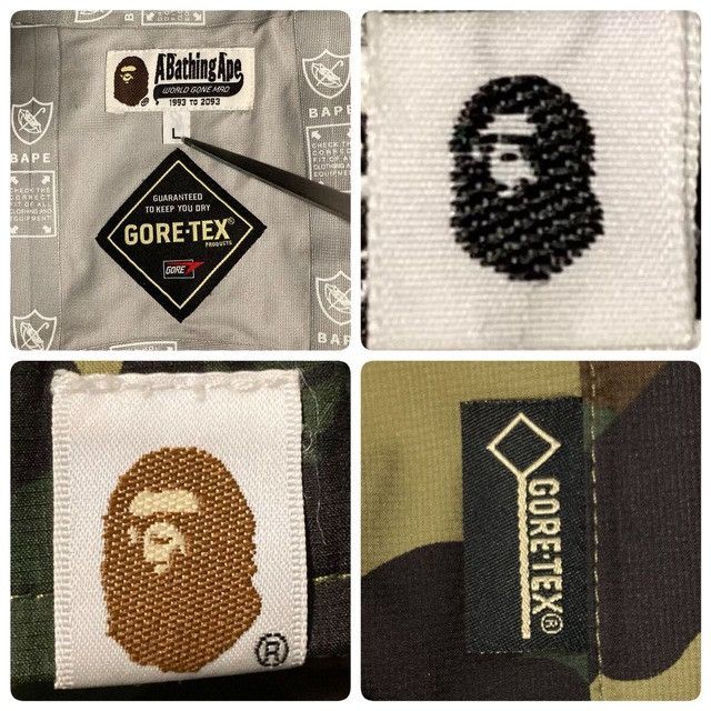 Bape × Goretex BAPE GORE-TEX 1st camo green hoodie snowboard jacket APE Size US L / EU 52-54 / 3 - 9 Thumbnail