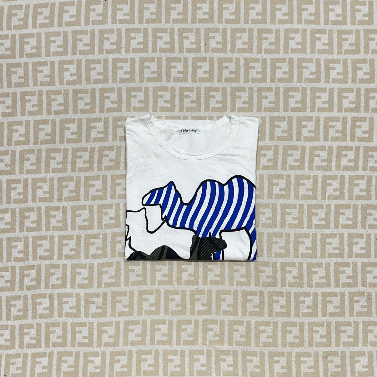 Japanese Brand Y's for living Camel Tee Size US S / EU 44-46 / 1 - 1 Thumbnail
