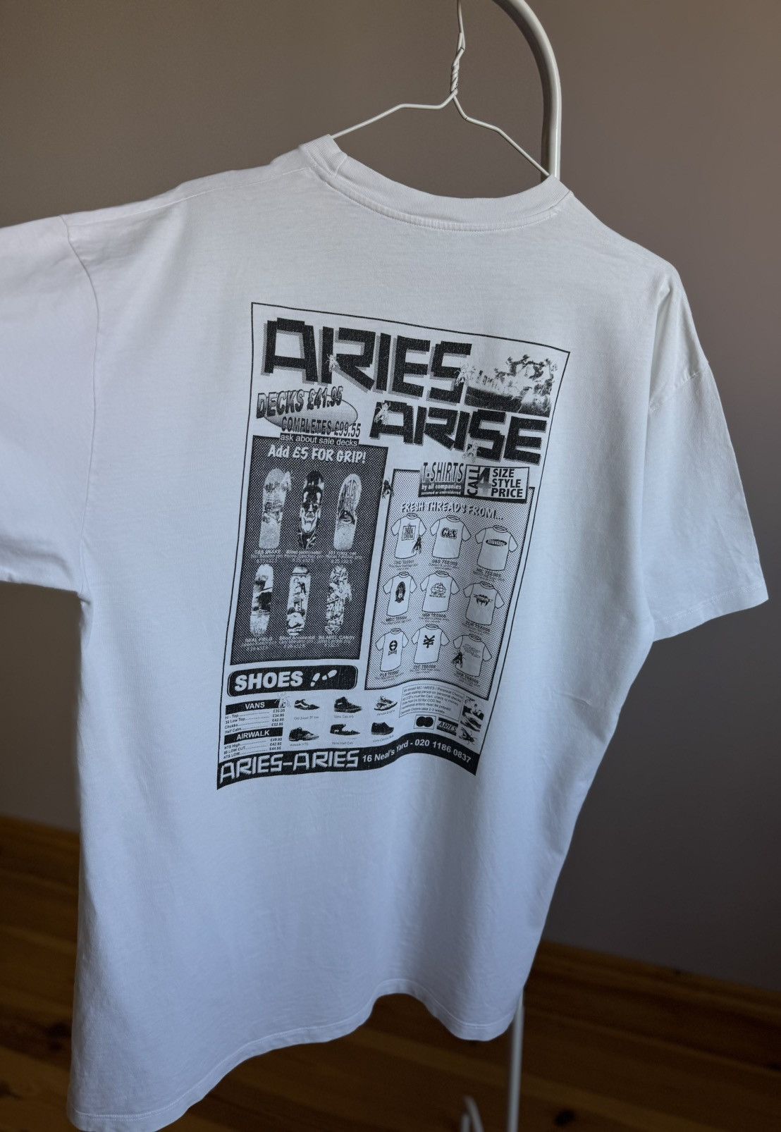 Aries Aries Arise Back Logo Tshirt Size US XL / EU 56 / 4 - 11 Thumbnail