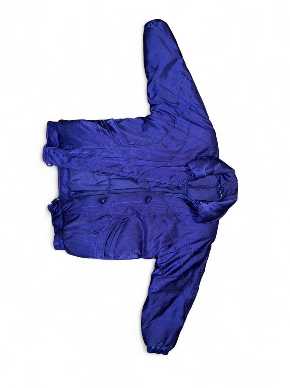 Other Vintage 80s 90s Royal Blue Satin Down Puffer Jacket Size S / US 4 / IT 40 - 7 Thumbnail