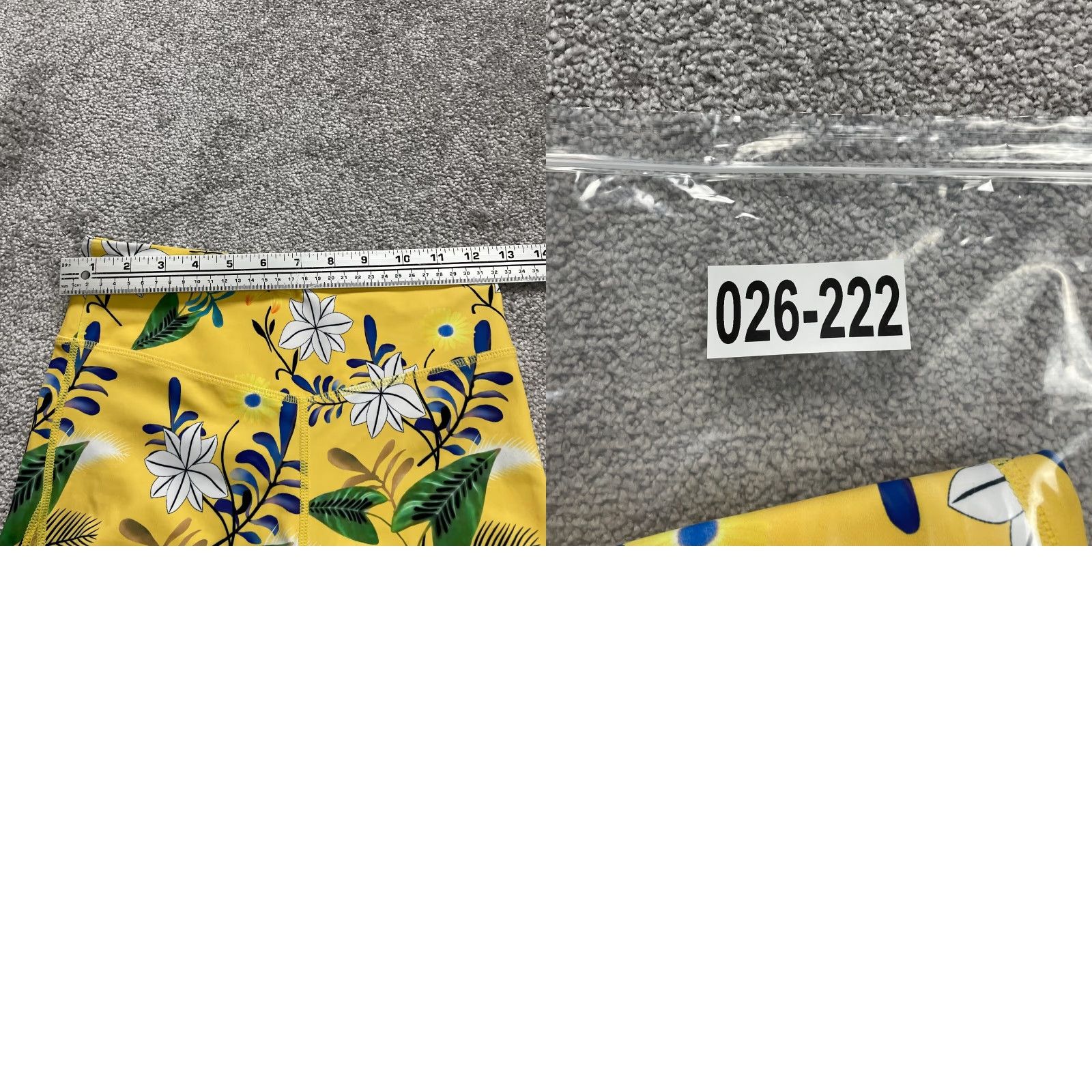 Vintage Zyia Active Compression Leggings Womens 4 Yellow Floral Athletic Yoga Leggings Skinny Size 27" / US 4 / IT 40 - 8 Thumbnail