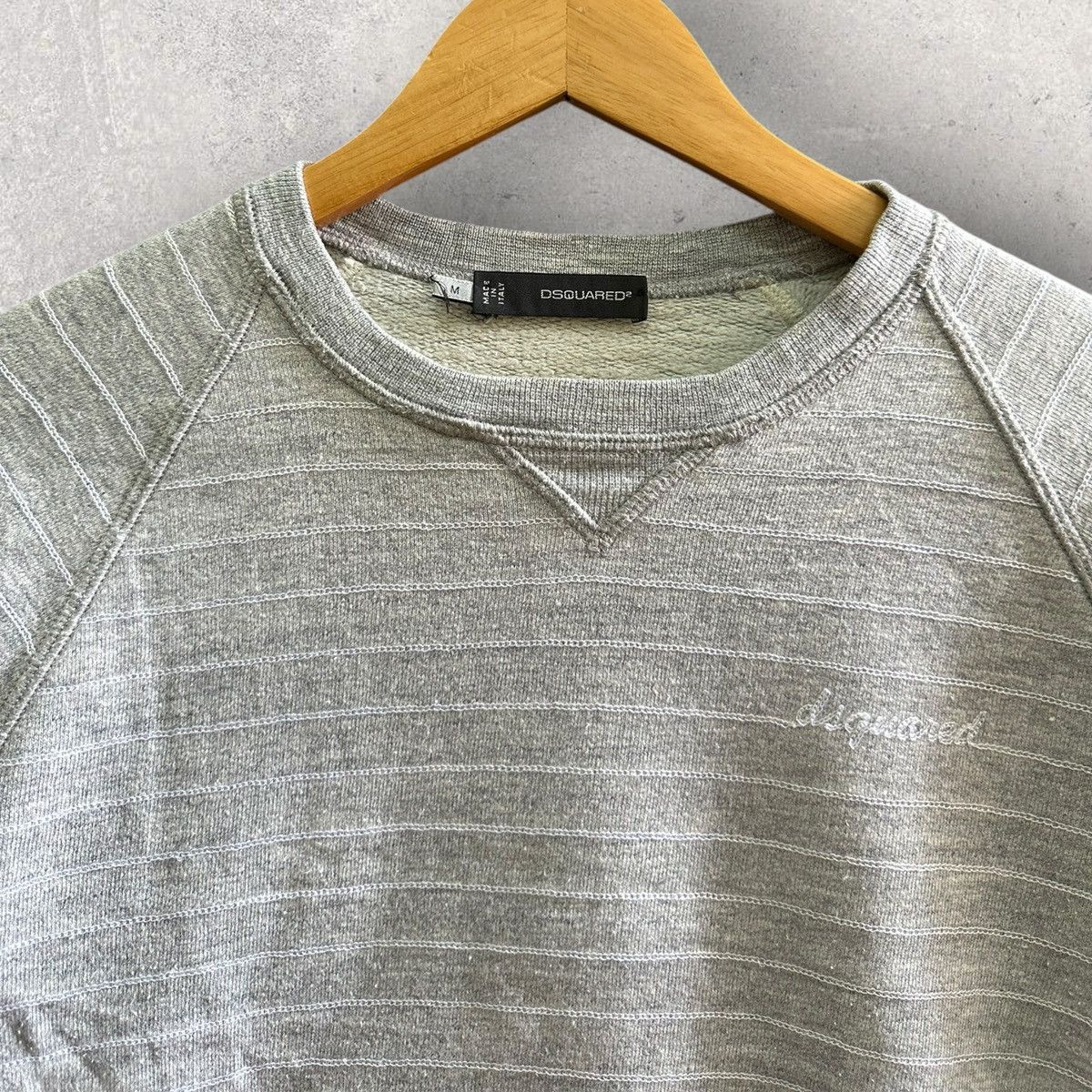 Dsquared2 × Vintage Vintage DsQuared2 Grey Sweatshirt Women Made In Italy Size M Size M / US 6-8 / IT 42-44 - 2 Thumbnail