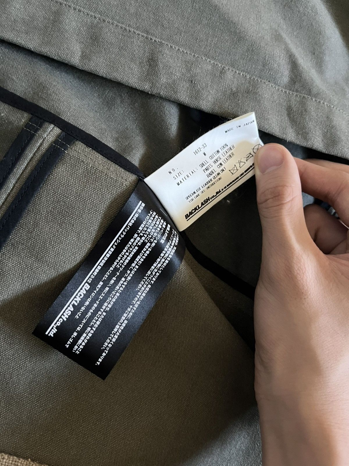 Isamu Katayama Backlash Military Canvas Overcoat w/ Horse Leather Details Size US M / EU 48-50 / 2 - 9 Thumbnail