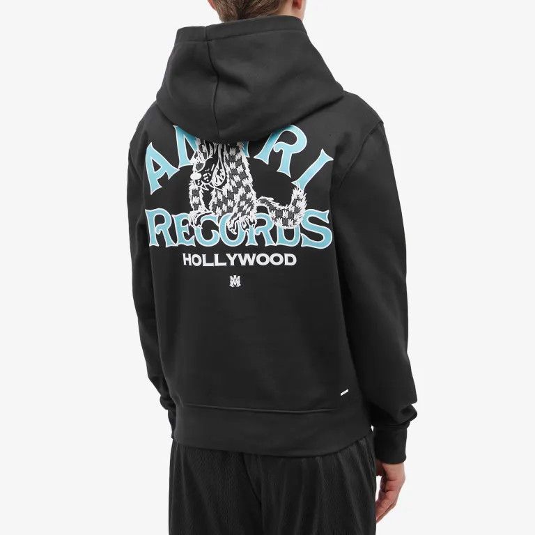 Amiri o1gr1nt0325 Records Wolf Hoodie in Black Size US L / EU 52-54 / 3 - 3 Thumbnail