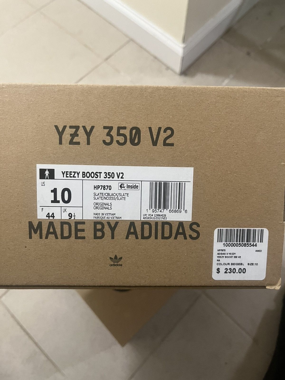 Adidas × Kanye West Adidas Yeezy Boost 350 V2 Slate Sz 10us Size US 10 / EU 43 - 13 Thumbnail