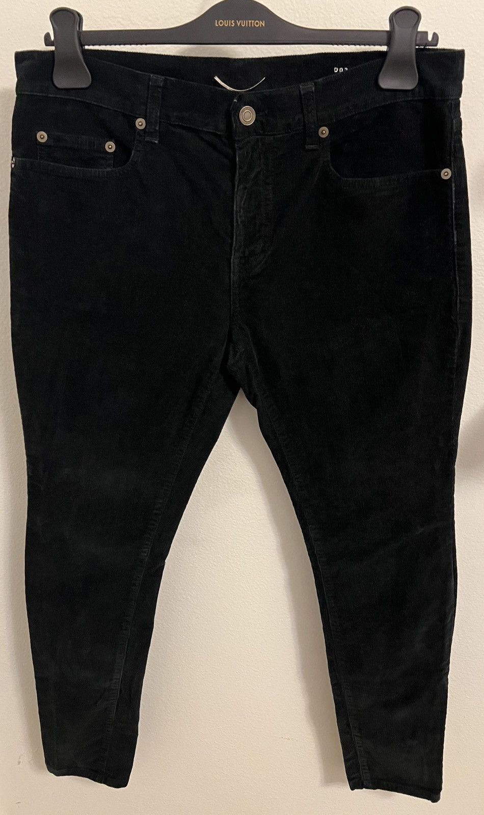 Saint Laurent Paris Saint Laurent Paris 2015 D02 Black Corduroy Pants Size US 32 / EU 48 - 2 Thumbnail