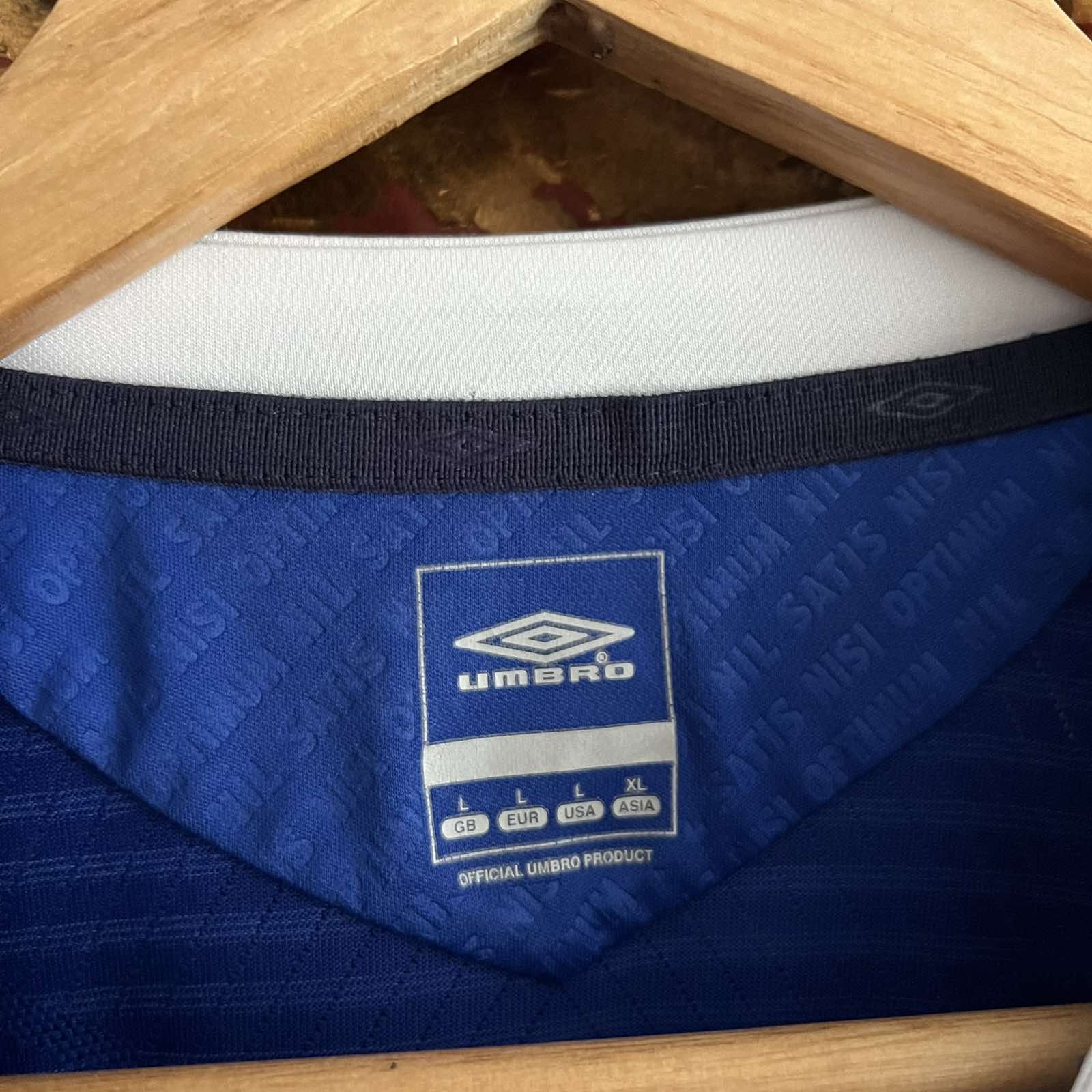 Umbro × Vintage UMBRO FC EVERTON 2008 SOCCER JERSEY Sz L Size US L / EU 52-54 / 3 - 6 Thumbnail