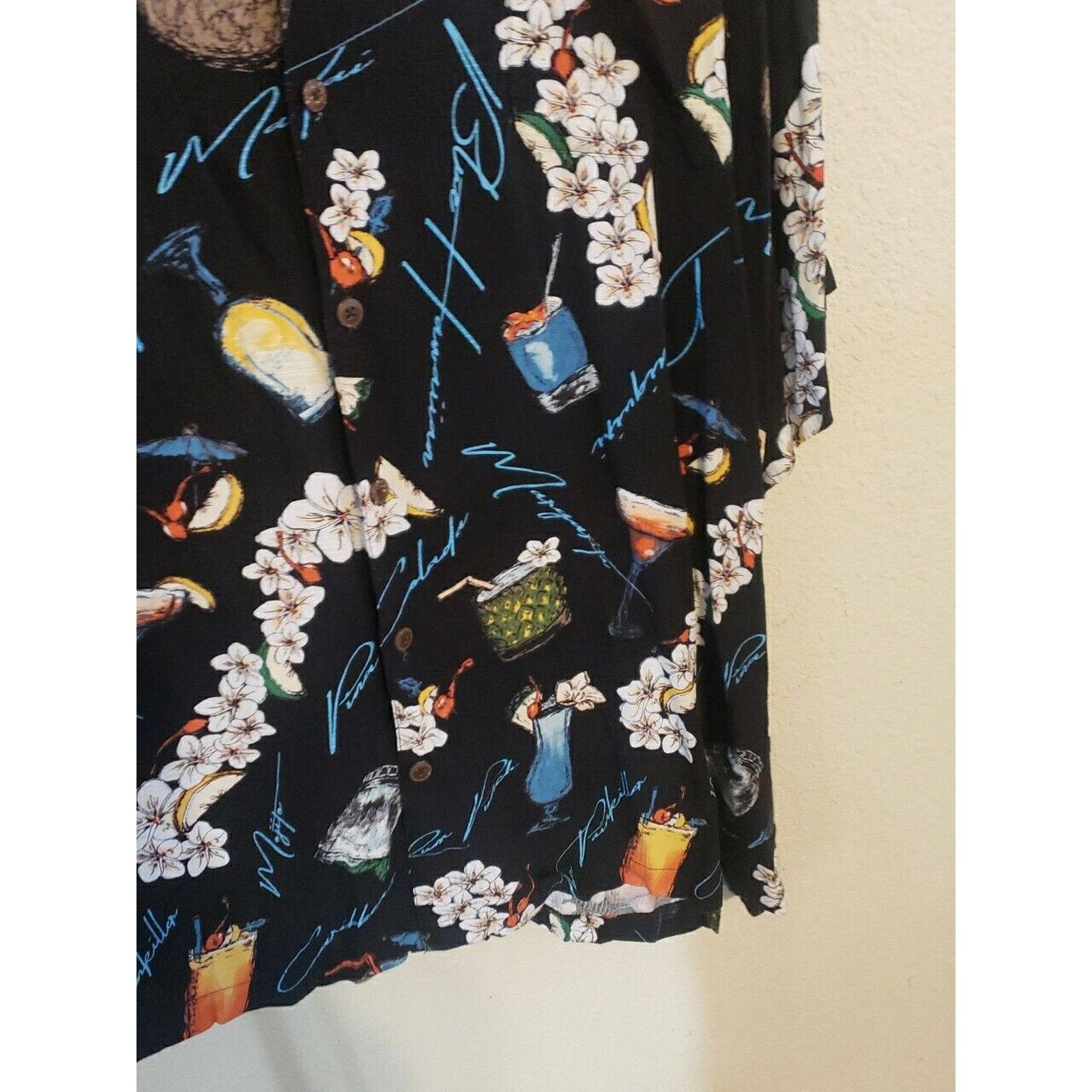 Caribbean Men 4XB Caribbean Hawaiian Shirt Tiki Bar cocktail Shirt Size US XXL / EU 58 / 5 - 9 Thumbnail