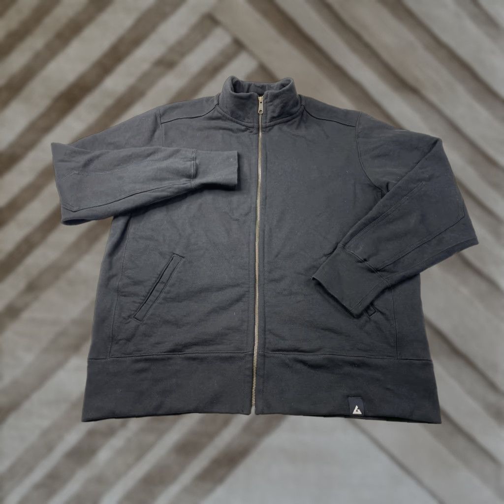 Vintage American Giant M1-1A-6A-BL-M Moto Full Zip Jacket - Black - Mens 2XL Size US XXL / EU 58 / 5 - 1 Thumbnail