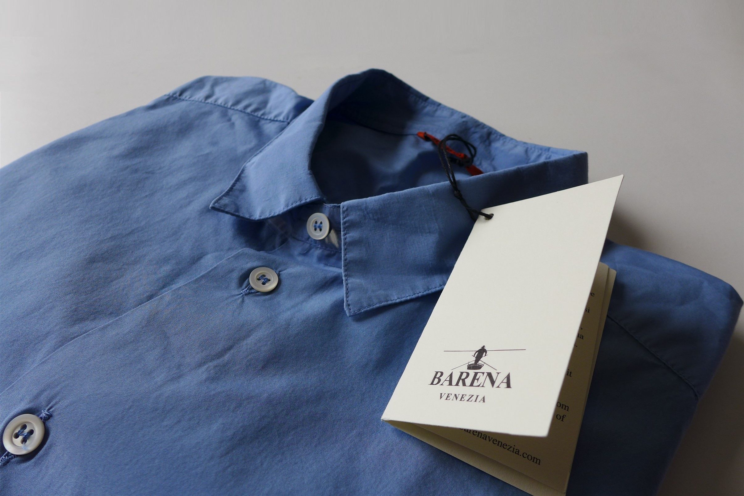Barena Barena Coppi Supio Shirt -- Sky Blue Cotton Size US L / EU 52-54 / 3 - 9 Thumbnail