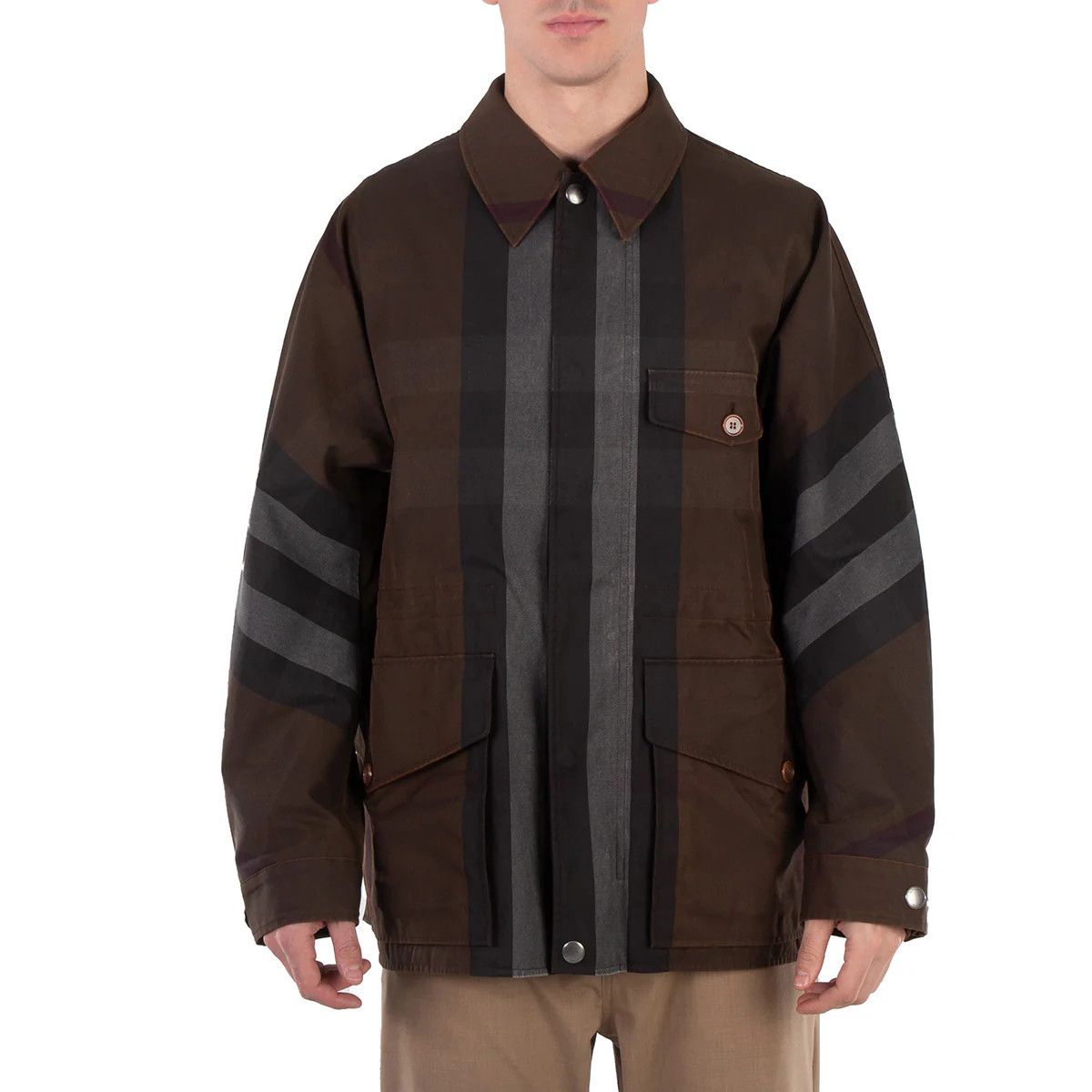 Burberry o1y0426 Twill Jacket in Multicolor Size US M / EU 48-50 / 2 - 1 Thumbnail