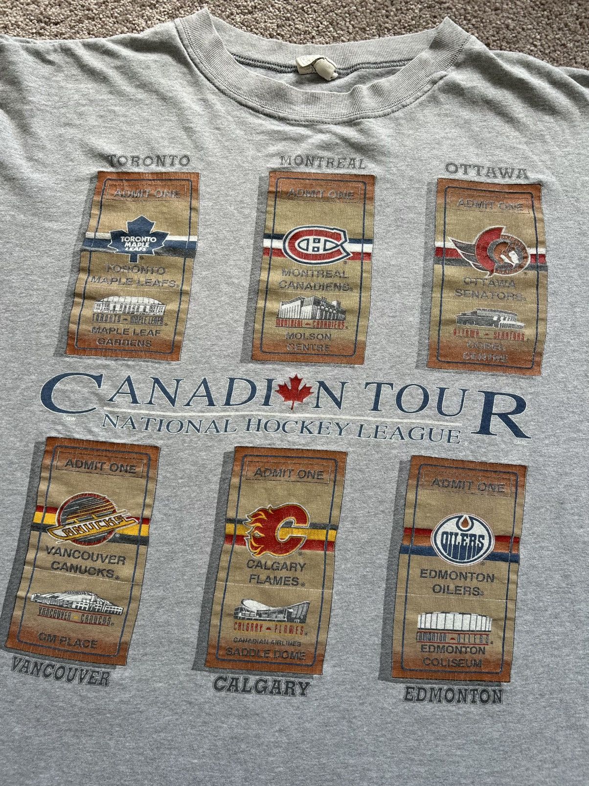 NHL × Vintage Vintage Canadian Tour NHL Tee Size US M / EU 48-50 / 2 - 3 Thumbnail