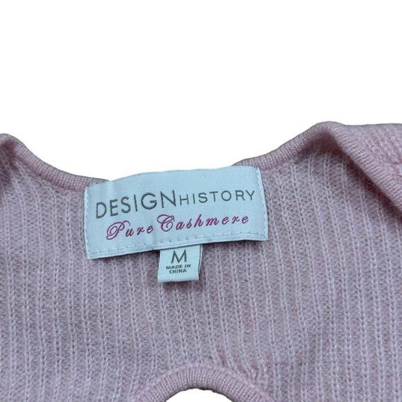 Other EUC Design History Women's Sz M Sweetheart Cashmere Sweater Size M / US 6-8 / IT 42-44 - 7 Thumbnail
