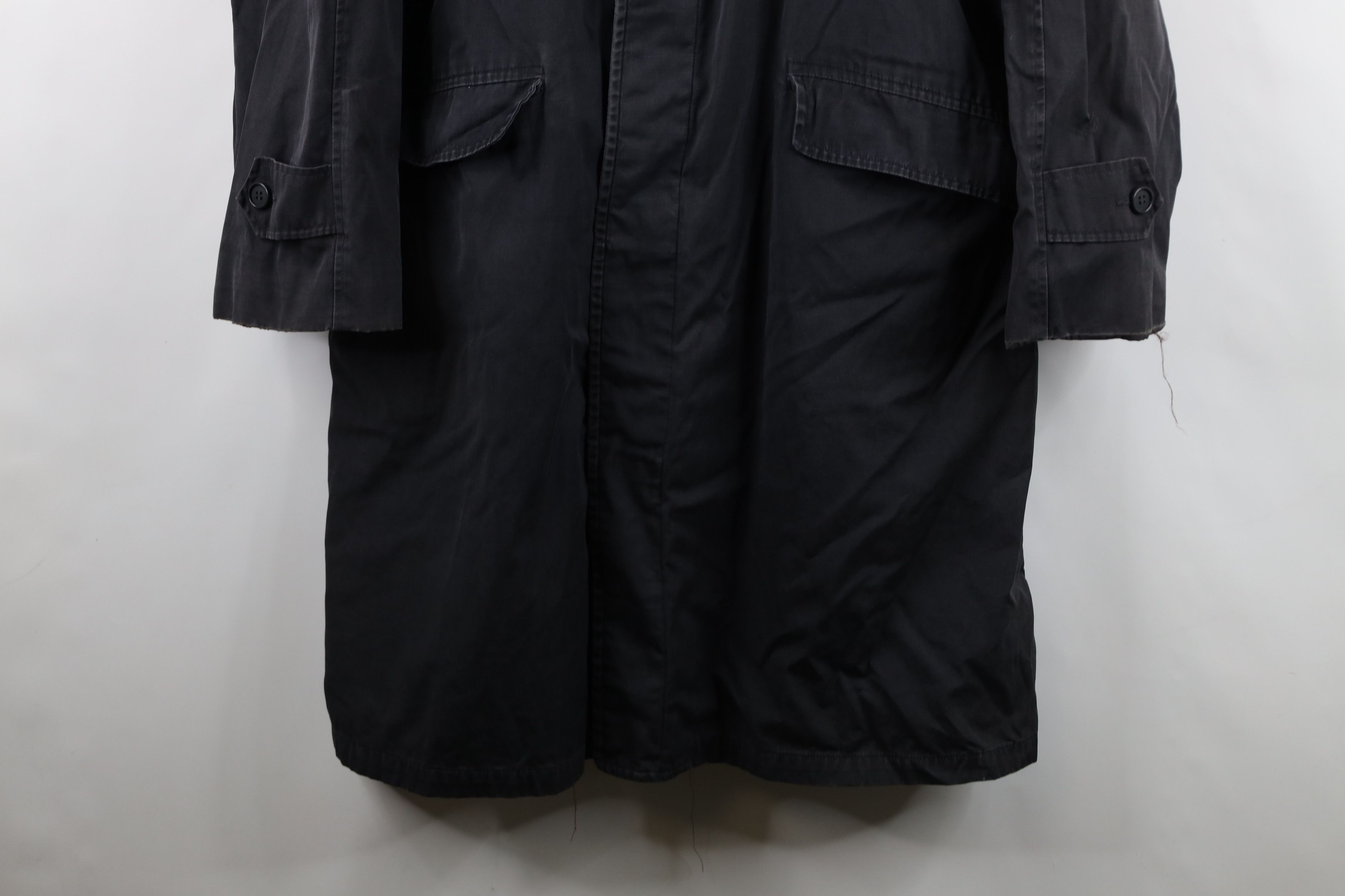 Vintage Vintage 50s 60s Streetwear Trench Coat Rain Jacket Black USA Size US XXL / EU 58 / 5 - 3 Thumbnail