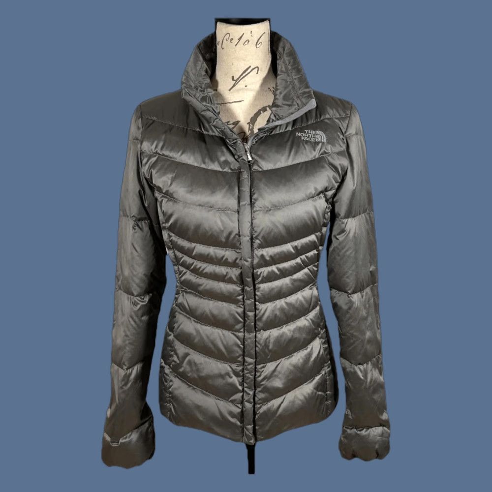 The North Face North Face Jacket Womens Small Gray Aconcagua 550 Down Puffer Full Zip NF0A3JRM Size S / US 4 / IT 40 - 1 Thumbnail