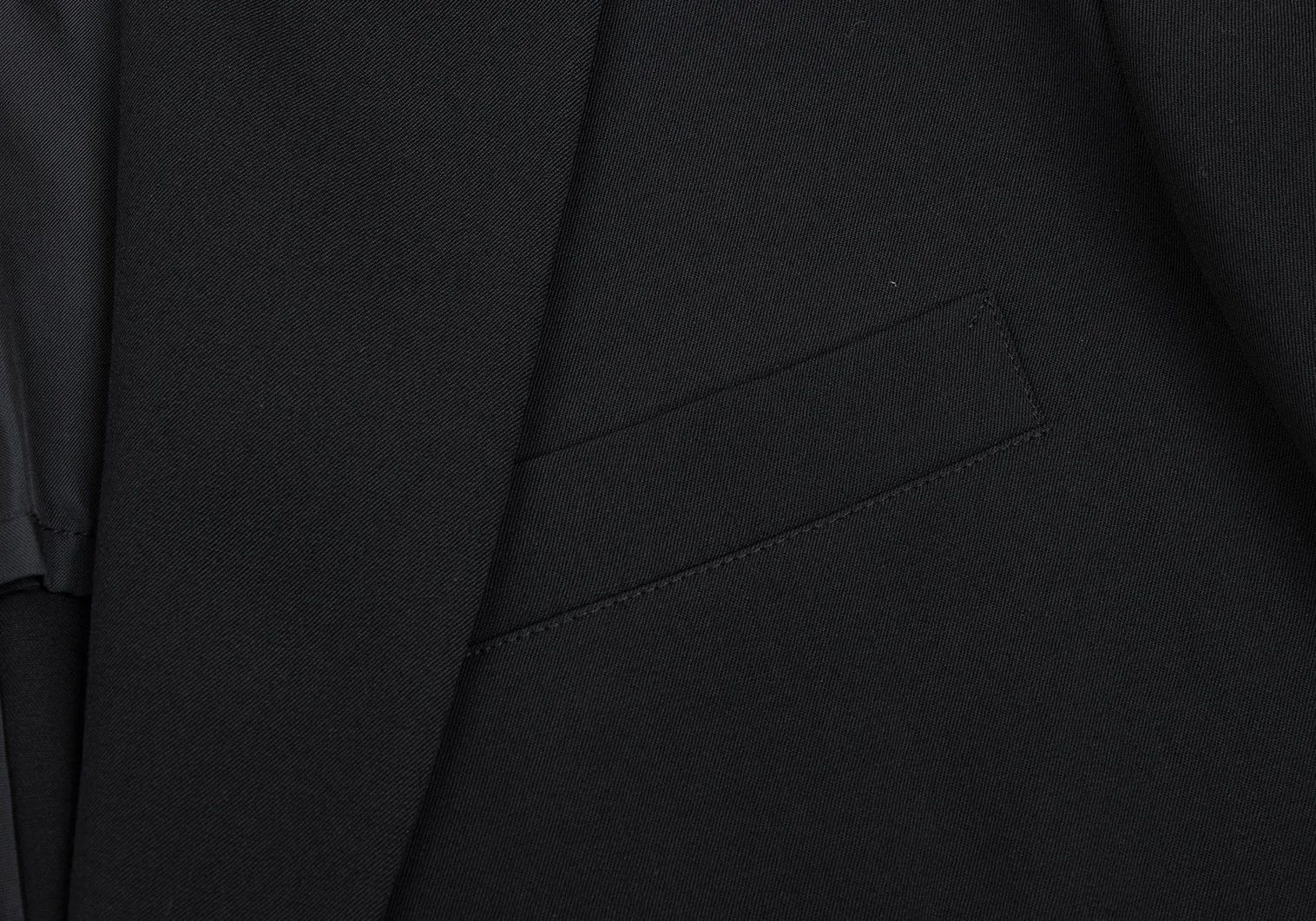 Yohji Yamamoto Yohji Yamamoto Wool Gabardine Jacket Black 2 Size US M / EU 48-50 / 2 - 5 Thumbnail