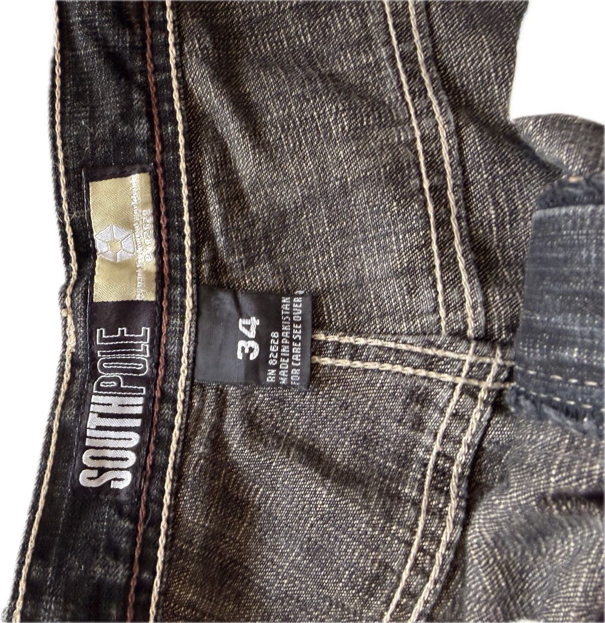 Gold Tab Black Southpole Jorts