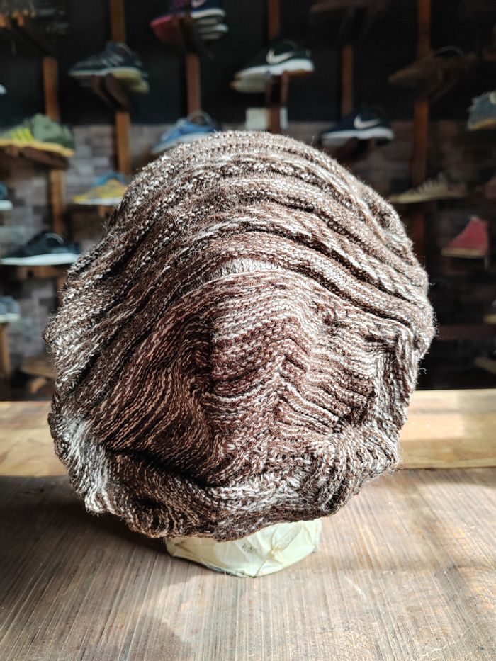If Six Was Nine Vintage Japanese Style Crochet Big Beanie Snowcap Size ONE SIZE - 4 Thumbnail