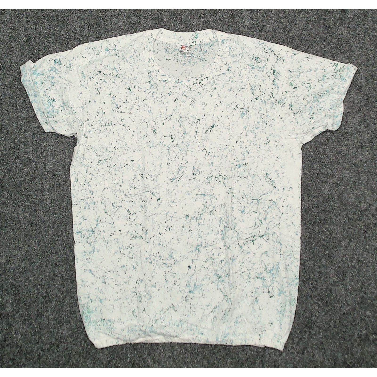 Hanes Vintage 80s Hanes Custom Paint Splatter "Bubble" T-Shirt Size US M / EU 48-50 / 2 - 3 Thumbnail
