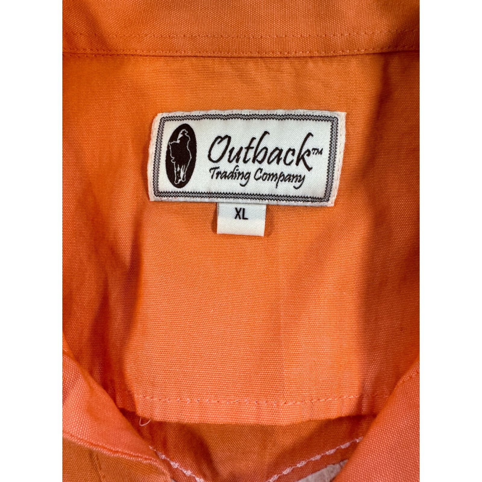 Vintage VINTAGE Outback Trading Co. Long Sleeve Pearl Snap Womens XL Orange Western Shirt 1960 Size XL / US 12-14 / IT 48-50 - 2 Thumbnail