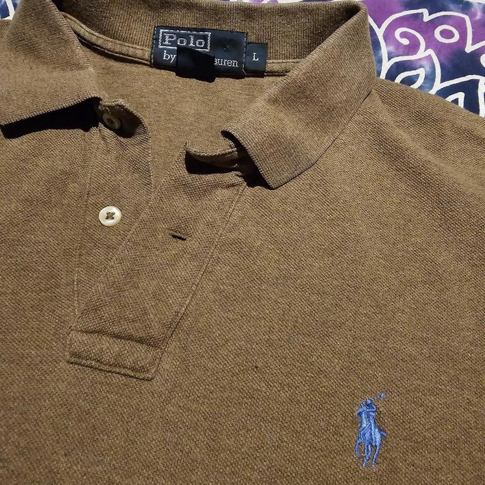 Polo Ralph Lauren Polo Ralph Lauren Men's Brown Polo-shirt Size US L / EU 52-54 / 3 - 3 Thumbnail