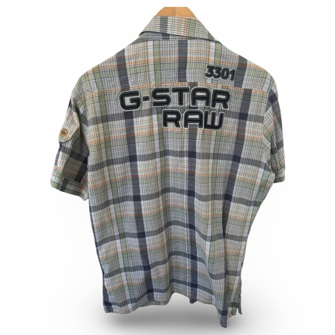 G-Star Gstar plaid shirt #471 Size US L / EU 52-54 / 3 - 3 Thumbnail