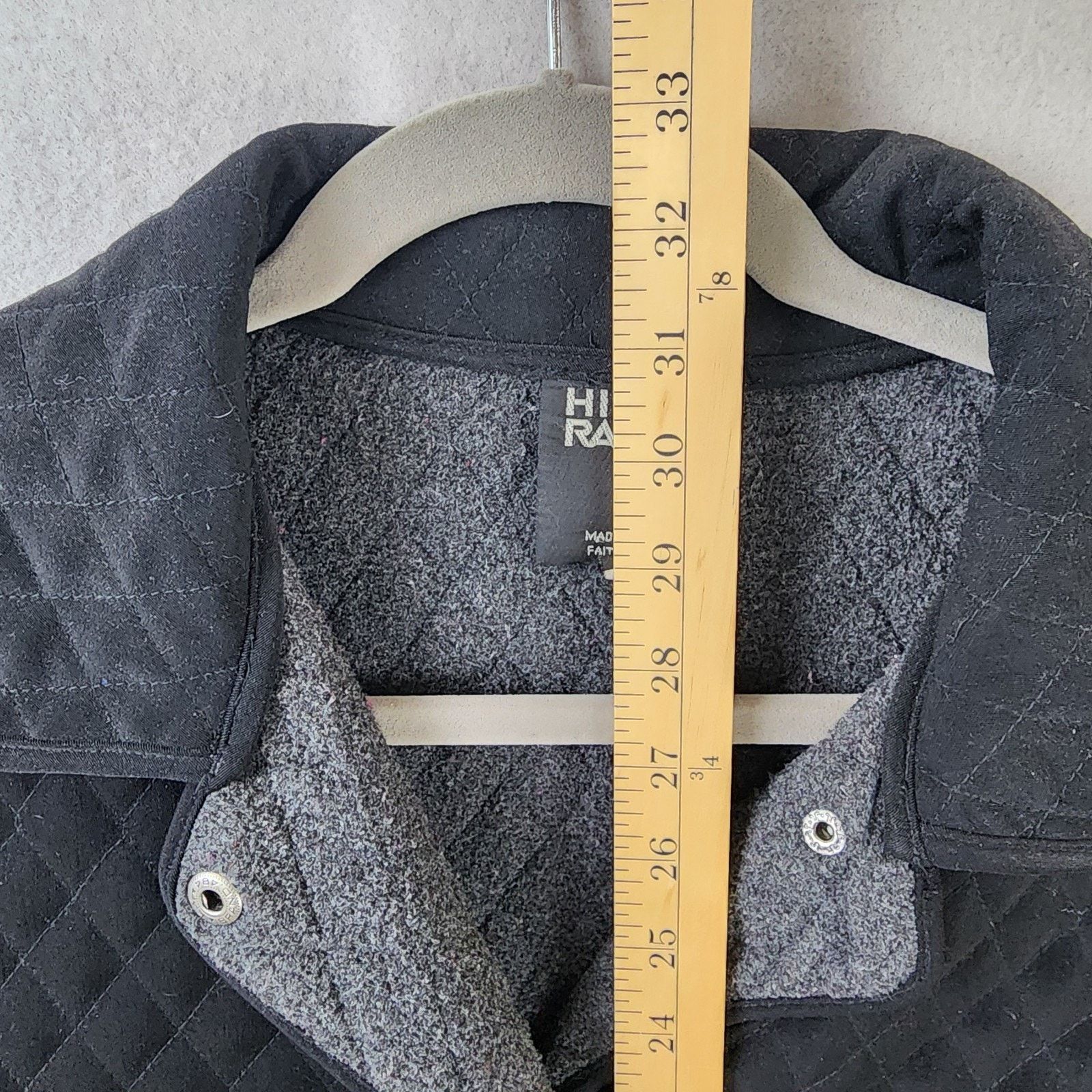 Other Hilary Radley Black Quilted Coat Women Small Snap Closure Size S / US 4 / IT 40 - 5 Thumbnail