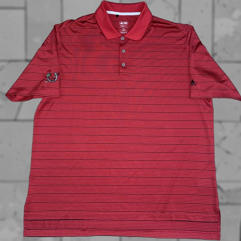 Adidas Adidas Men's Polo Shirt 2XL Red Striped Casual Sportswear Size US XXL / EU 58 / 5 - 1 Thumbnail