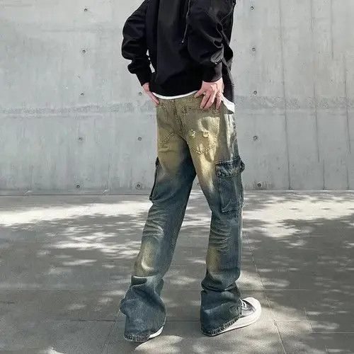 Japanese Brand Fashion Straight-leg Pocket Vintage Denim Size US 30 / EU 46 - 1 Thumbnail