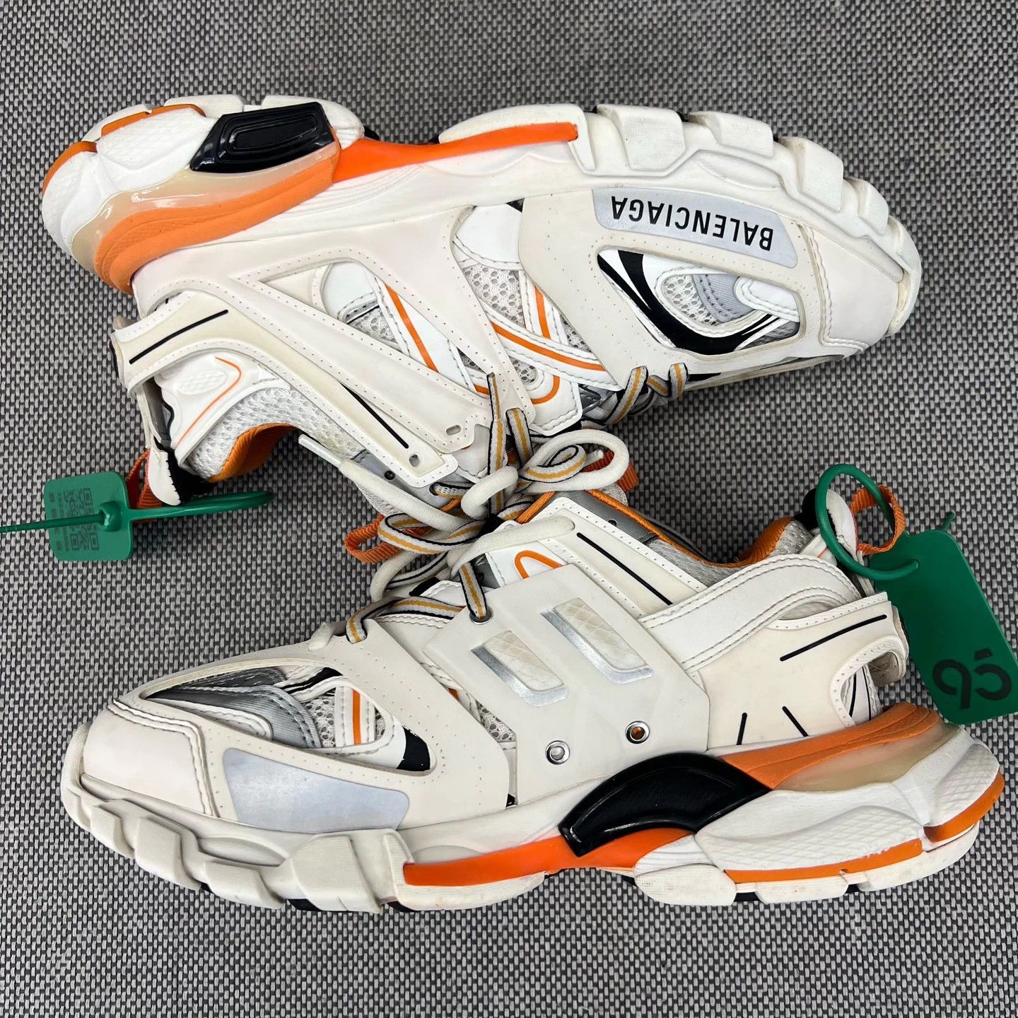 Balenciaga Balenciaga Track White Orange Women's 36 Size US 6 / IT 36 - 2 Thumbnail