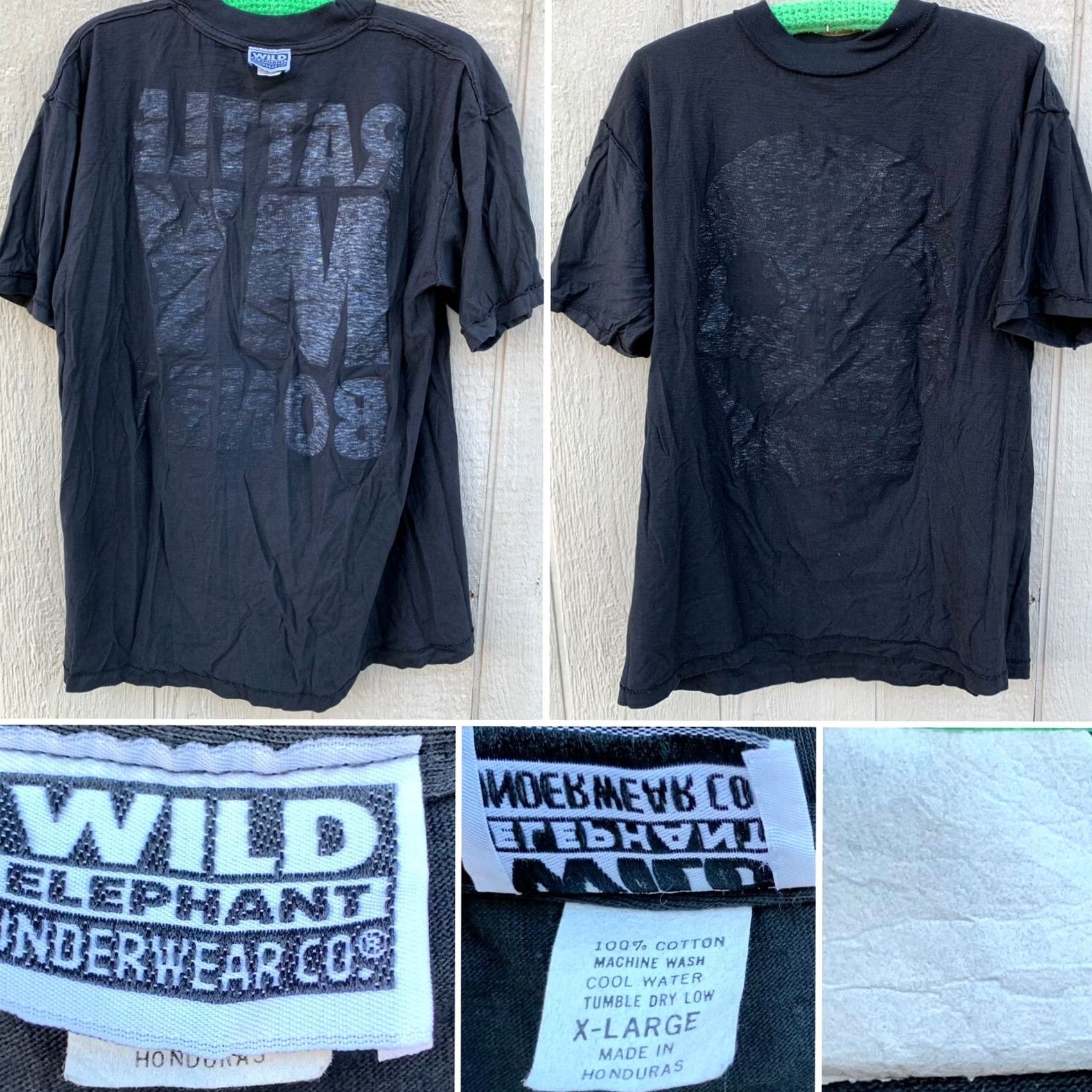Bones VINTAGE Rattle My Bones t shirt skull glow In the dark graphics 90s Y2K XL Men Size US XL / EU 56 / 4 - 6 Thumbnail