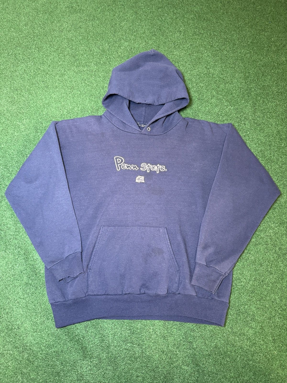Vintage Vintage 90s Penn State Nittany Lions Embroidered Hoodie Size S / US 4 / IT 40 - 1 Thumbnail