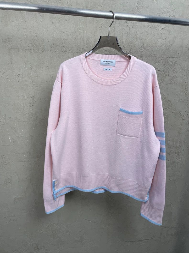 Thom Browne Thom browne Size 3 The latest four-striped knitted round-n Size L / US 10 / IT 46 - 1 Thumbnail