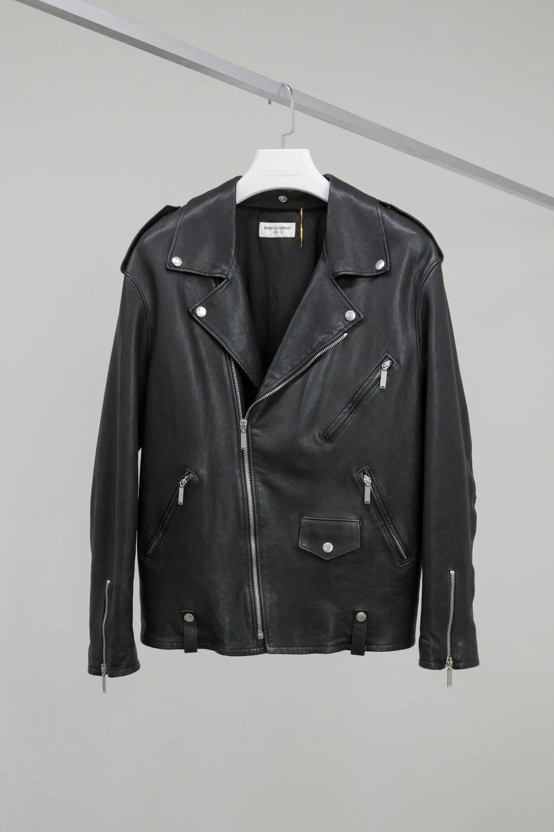 Saint Laurent Paris Saint Laurent SS/18 Leather Biker-Style Jacket Size M / US 6-8 / IT 42-44 - 1 Thumbnail