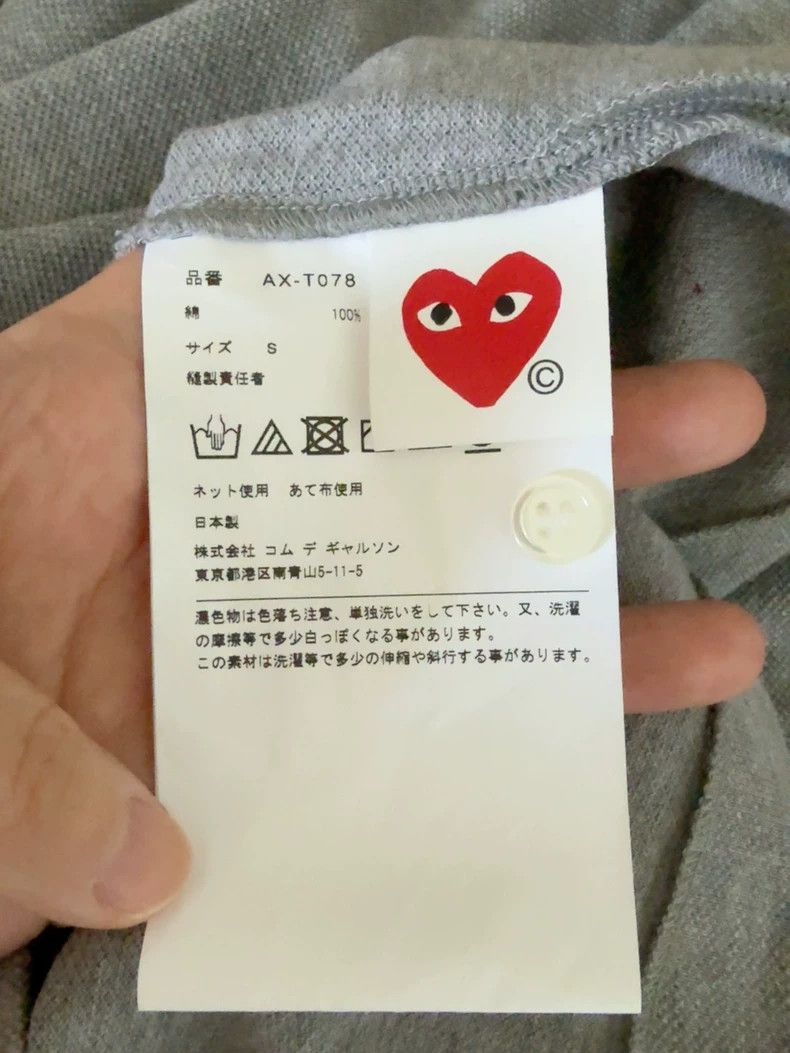 Comme des Garcons Comme Des Garcons Play Grey Polo Shirt Size S / US 4 / IT 40 - 5 Thumbnail