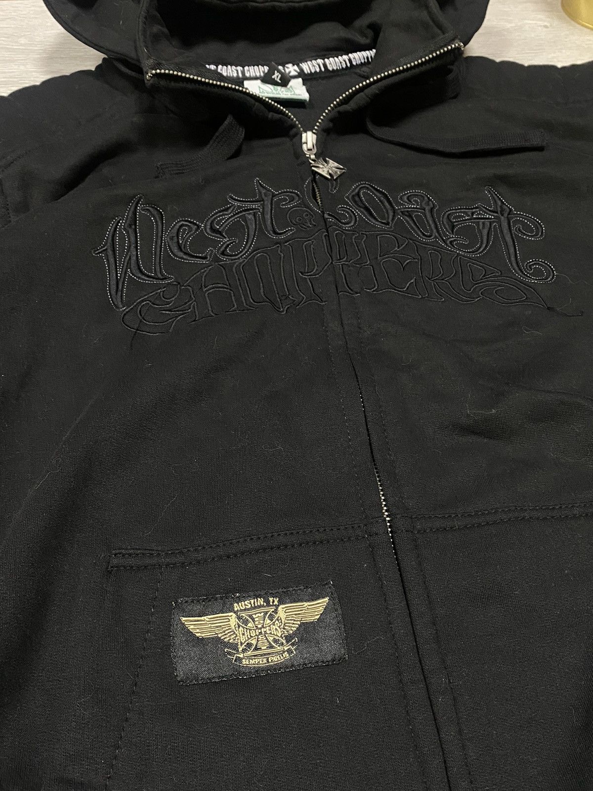 West Coast Choppers West Coast Choppers heavy vintage zip biker hoodie cross Size US XL / EU 56 / 4 - 8 Thumbnail