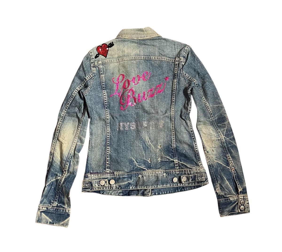 Hysteric Glamour Vintage hysteric glamour trashed denim jacket Size S / US 4 / IT 40 - 1 Thumbnail