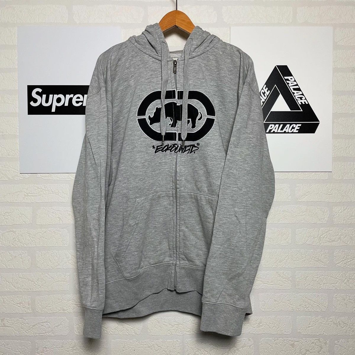 Ecko Unltd. Y2k Zip Vintage Hoodie Ecko Untld Big embroidered Logo Size US XL / EU 56 / 4 - 1 Thumbnail