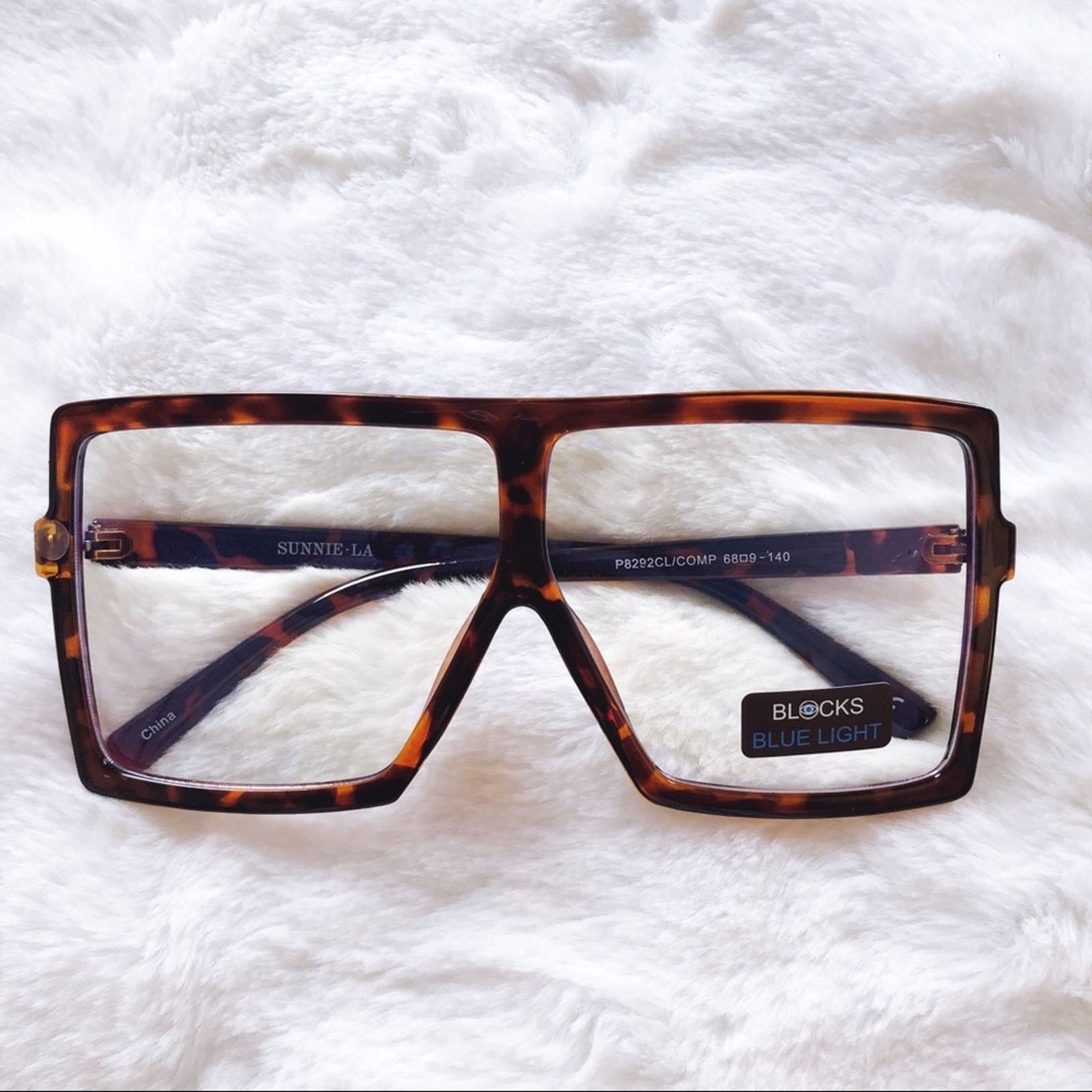 Other Lana Brown Rectangle Computer Light Glasses Size ONE SIZE - 3 Thumbnail
