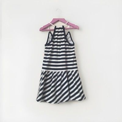 Juicy Couture BNWT JUICY COUTURE "Malibu Regal” navy/white girls dress Size XS / US 0-2 / IT 36-38 - 3 Thumbnail
