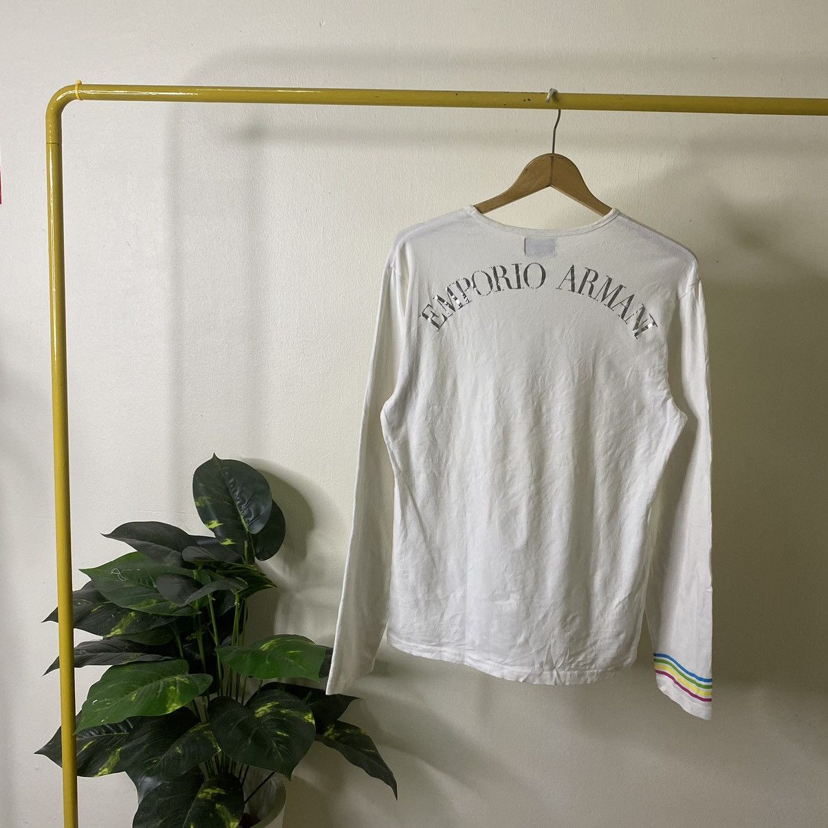 Emporio Armani Emporio Armani White LS Tee Size US M / EU 48-50 / 2 - 1 Thumbnail