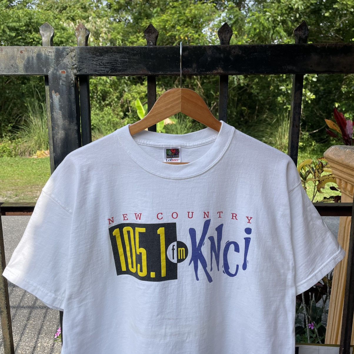 Fruit Of The Loom 🔥Vintage 90s New Country 105.1 FM Promo Radio Music Tee Size US XL / EU 56 / 4 - 3 Thumbnail