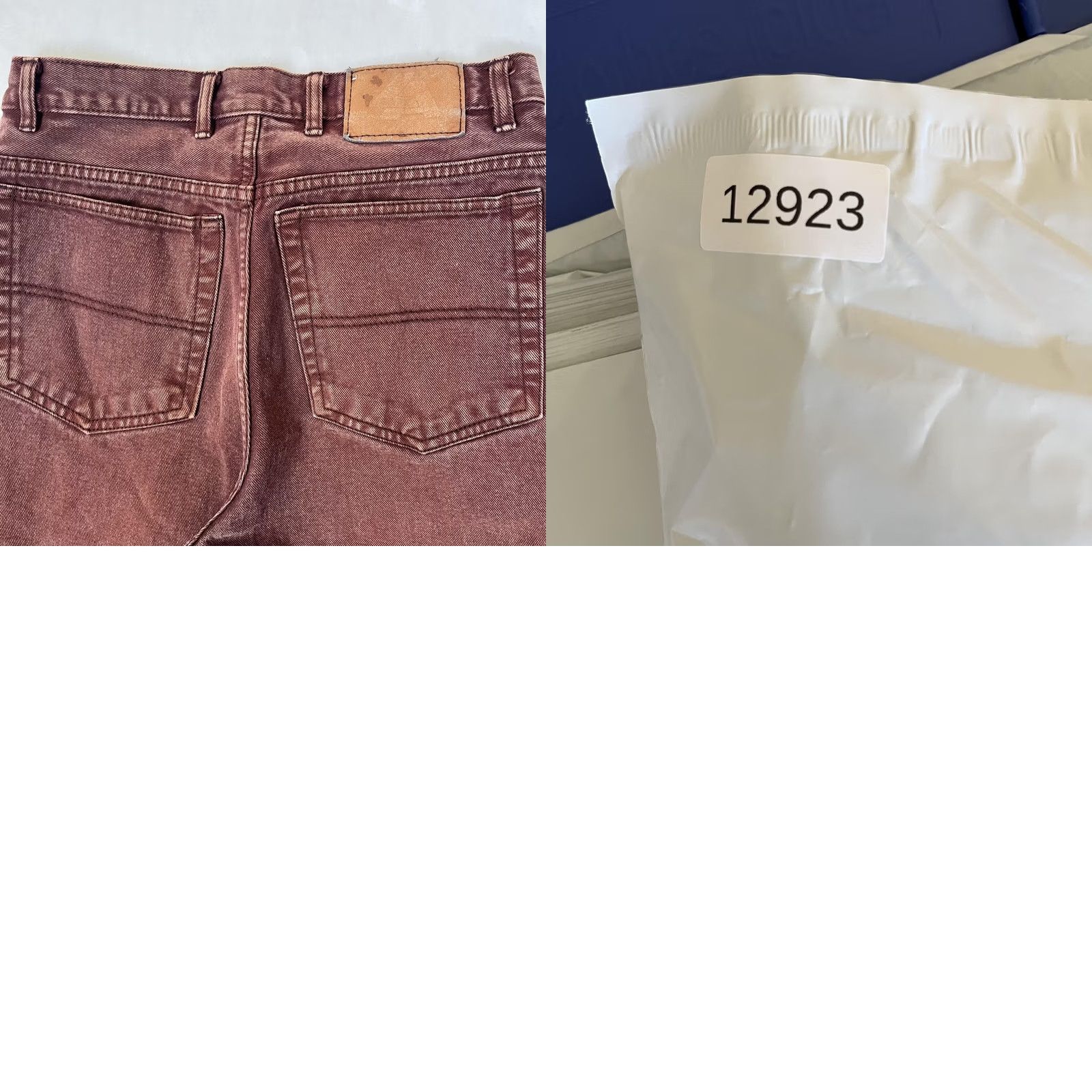 Denime VINTAGE LA Gate Jeans Mens 30x30 Brown Relaxed Tapered Denim Made 90s READ Size US 30 / EU 46 - 8 Thumbnail